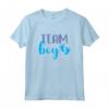 Team Boy - Maglietta per Festa di Genere e Baby Shower - Design Esclusivo per Gravidanza e Regalo per Genitori in Attesa