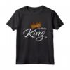 Corona con scritta KING - Maglietta Divertente Compleanno Re Regina - Idea Regalo Fashion