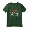 Corona con scritta KING - Maglietta Divertente Compleanno Re Regina - Idea Regalo Fashion