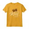 Corona con scritta KING - Maglietta Divertente Compleanno Re Regina - Idea Regalo Fashion
