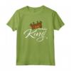 Corona con scritta KING - Maglietta Divertente Compleanno Re Regina - Idea Regalo Fashion