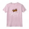 Corona con scritta KING - Maglietta Divertente Compleanno Re Regina - Idea Regalo Fashion