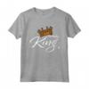 Corona con scritta KING - Maglietta Divertente Compleanno Re Regina - Idea Regalo Fashion