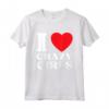 I Love Crazy Girls - Citazione divertente Red Heart Crazy Girls Maglietta - Regalo Sarcastico per Compleanno o Natale