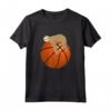 Lazy Sloth dormendo su un pallone da basket - Design Maglietta per Giocatori di Basket - Regalo Compleanno Ideale