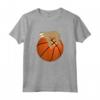 Lazy Sloth dormendo su un pallone da basket - Design Maglietta per Giocatori di Basket - Regalo Compleanno Ideale