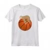 Lazy Sloth dormendo su un pallone da basket - Design Maglietta per Giocatori di Basket - Regalo Compleanno Ideale