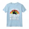 Peace Love & Heavy Metal Cat Kids Punk Band Metallo Arcobaleno Maglietta - Design Gatto Unico per Bambini Heavy Metal e Membri di Band Punk Rock