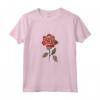Fiore Vintage Rosso Retro Floreale Maglietta Carina - Stile Classico - Ideale per gli Amanti del Vintage e dei Fiori