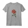 Fiore Vintage Rosso Retro Floreale Maglietta Carina - Stile Classico - Ideale per gli Amanti del Vintage e dei Fiori