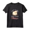 Just a Girl who loves Sheep - Cute Sheep Design Maglietta per Donne Amanti degli Animali e della Lana di Pecora