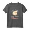 Just a Girl who loves Sheep - Cute Sheep Design Maglietta per Donne Amanti degli Animali e della Lana di Pecora