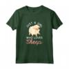 Just a Girl who loves Sheep - Cute Sheep Design Maglietta per Donne Amanti degli Animali e della Lana di Pecora