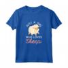 Just a Girl who loves Sheep - Cute Sheep Design Maglietta per Donne Amanti degli Animali e della Lana di Pecora