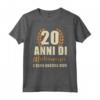 Coppia 20 Anni Sposo Sposa - Anniversario di Matrimonio Maglietta - Regalo Originale per 20° Anniversario