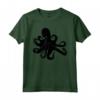 Silhouette Octopus T Shirt - Maglietta Cephalopoda Polpo Nero - Il Regalo Perfetto per gli Amanti del Mare