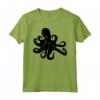 Silhouette Octopus T Shirt - Maglietta Cephalopoda Polpo Nero - Il Regalo Perfetto per gli Amanti del Mare