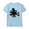 Silhouette Octopus T Shirt - Maglietta Cephalopoda Polpo Nero - Il Regalo Perfetto per gli Amanti del Mare