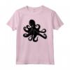 Silhouette Octopus T Shirt - Maglietta Cephalopoda Polpo Nero - Il Regalo Perfetto per gli Amanti del Mare