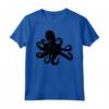 Silhouette Octopus T Shirt - Maglietta Cephalopoda Polpo Nero - Il Regalo Perfetto per gli Amanti del Mare