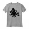 Silhouette Octopus T Shirt - Maglietta Cephalopoda Polpo Nero - Il Regalo Perfetto per gli Amanti del Mare