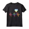 Pallavolo EKG Heartbeat Tie Dye per Ragazze - Maglietta Battito del Cuore della Pallavolo - Regalo Ideale per Giocatori, Mamme e Allenatori