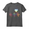Pallavolo EKG Heartbeat Tie Dye per Ragazze - Maglietta Battito del Cuore della Pallavolo - Regalo Ideale per Giocatori, Mamme e Allenatori