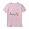 Pallavolo EKG Heartbeat Tie Dye per Ragazze - Maglietta Battito del Cuore della Pallavolo - Regalo Ideale per Giocatori, Mamme e Allenatori