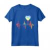 Pallavolo EKG Heartbeat Tie Dye per Ragazze - Maglietta Battito del Cuore della Pallavolo - Regalo Ideale per Giocatori, Mamme e Allenatori