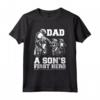 Motocross Dirt Bike - Papà Moto Supereroe - Maglietta Regalo per Famiglia - Ideale per Compleanno e Natale