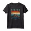 Oregon Retro Mountains Vintage Portland Home State Mountain Maglietta - Nostalgic Mount Hood Sunset Design - Perfect Holiday Souvenir & Gift for Outdoor Enthusiasts