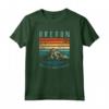 Oregon Retro Mountains Vintage Portland Home State Mountain Maglietta - Nostalgic Mount Hood Sunset Design - Perfect Holiday Souvenir & Gift for Outdoor Enthusiasts