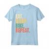 Eat Sleep Bike Repeat Maglietta - Stile Vintage Retro per Veri Appassionati di Ciclismo