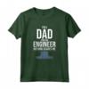 Sono una camicia da papà e ingegnere, niente mi spaventa - T-shirt divertente per papà ingegnere - Regalo ideale per Compleanno, Natale, o Festa del Papà