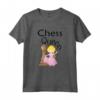Regina degli Scacchi con scritta Chess Queen - Maglietta per Bambini e Bambine - Idea Regalo per Appassionati degli Scacchi