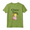 Regina degli Scacchi con scritta Chess Queen - Maglietta per Bambini e Bambine - Idea Regalo per Appassionati degli Scacchi