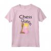 Regina degli Scacchi con scritta Chess Queen - Maglietta per Bambini e Bambine - Idea Regalo per Appassionati degli Scacchi