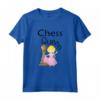 Regina degli Scacchi con scritta Chess Queen - Maglietta per Bambini e Bambine - Idea Regalo per Appassionati degli Scacchi