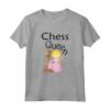 Regina degli Scacchi con scritta Chess Queen - Maglietta per Bambini e Bambine - Idea Regalo per Appassionati degli Scacchi