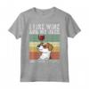 I Like Wine Jack Russell Terrier Retro Vintage Cane Maglietta - Regalo unico per amanti dei cani Jack Russell Terrier