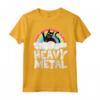 Metal Rainbow Cat Satanic - T-shirt Heavy Metal Arcobaleno per Bambini e Adulti Amanti della Musica Rock Punk - Stile Gotico e Pastello