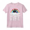 Metal Rainbow Cat Satanic - T-shirt Heavy Metal Arcobaleno per Bambini e Adulti Amanti della Musica Rock Punk - Stile Gotico e Pastello