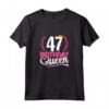 Compleanno 47 Anni Donna - Birthday Queen 47 - Maglietta 47esimo - Ideale per Festa di Compleanno