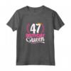 Compleanno 47 Anni Donna - Birthday Queen 47 - Maglietta 47esimo - Ideale per Festa di Compleanno