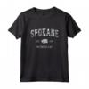 Spokane Washington WA - Design sportivo vintage Maglietta - Souvenir della Città Natale Orgogliosa