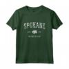 Spokane Washington WA - Design sportivo vintage Maglietta - Souvenir della Città Natale Orgogliosa
