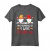 I'm Dreaming Of A Wine Christmas - Drink Gnomo Bevitore Maglietta Natalizia - Perfetta per gli Amanti degli Gnomi