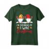 I'm Dreaming Of A Wine Christmas - Drink Gnomo Bevitore Maglietta Natalizia - Perfetta per gli Amanti degli Gnomi