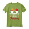 I'm Dreaming Of A Wine Christmas - Drink Gnomo Bevitore Maglietta Natalizia - Perfetta per gli Amanti degli Gnomi