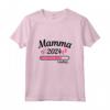 Donna Mamma 2024 Loading - Annuncio Gravidanza Originale Maglietta per Futuri Genitori - Ideale come Regalo per Nonni e Papà